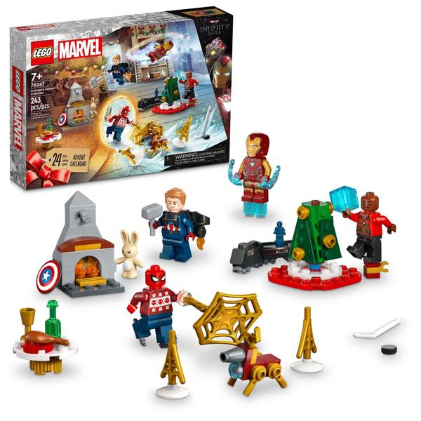 Imagem de Calendário do Advento LEGO Marvel Avengers 2023 com 7 minifiguras