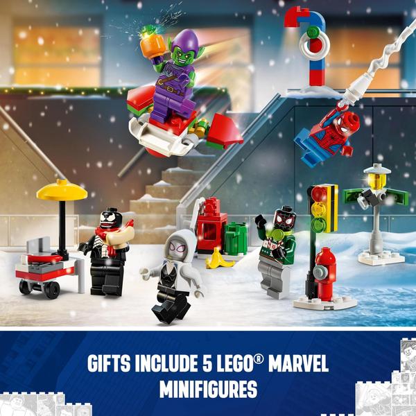 Imagem de Calendário do Advento LEGO Marvel Spider-Man 2024 Crianças de 7 anos ou mais