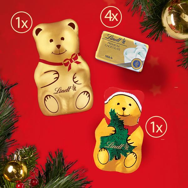 Imagem de Calendário do Advento Lindt Holiday Teddy Bear Chocolate 130ml