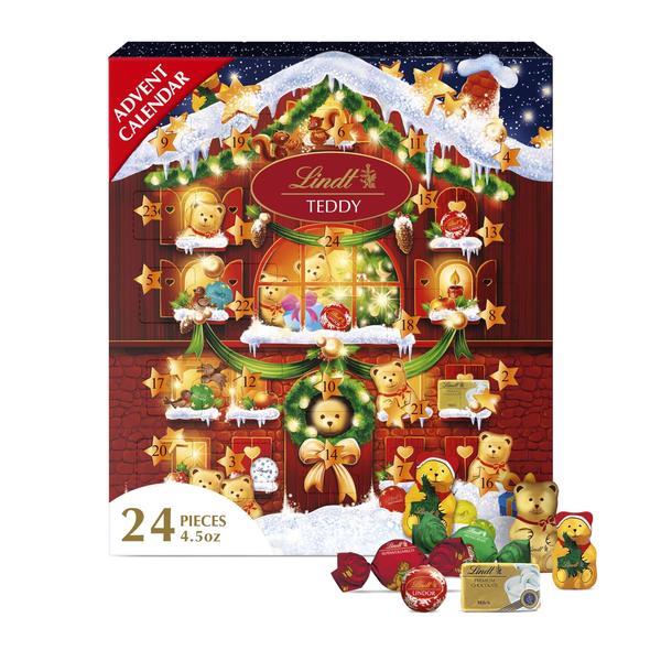 Imagem de Calendário do Advento Lindt Holiday Teddy Bear Chocolate 130ml