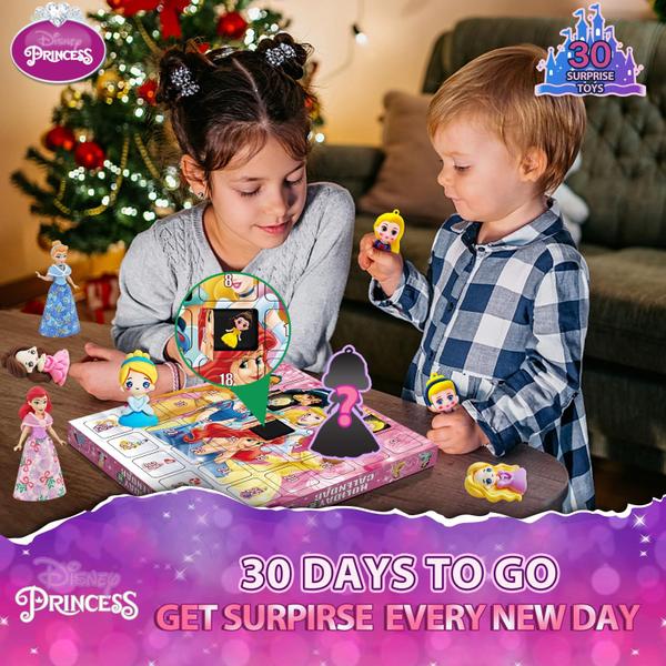 Imagem de Calendário do Advento Queenii Kids 2024 com 30 brinquedos Princess 3-7 Ye