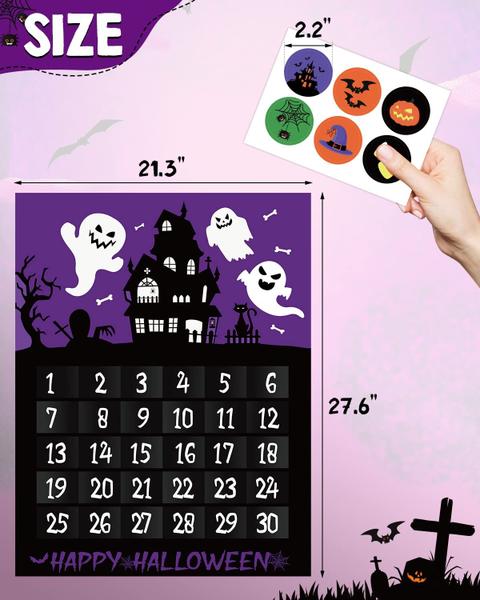 Imagem de Calendário do Advento Sinasasspel Contagem regressiva de Halloween 30 dias