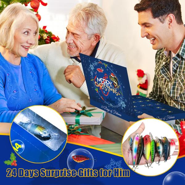 Imagem de Calendário do Advento SIXVALA Fishing 2024 com 24 iscas de pesca