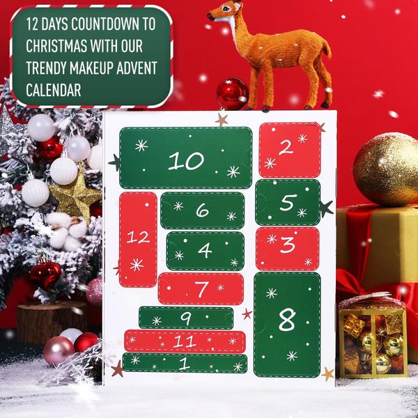 Calendário do Advento UCANBE 2024 com 12 produtos de maquiagem para o Natal Imagem de Calendário do Advento UCANBE 2024 com 12 produtos de maquiagem para o Natal