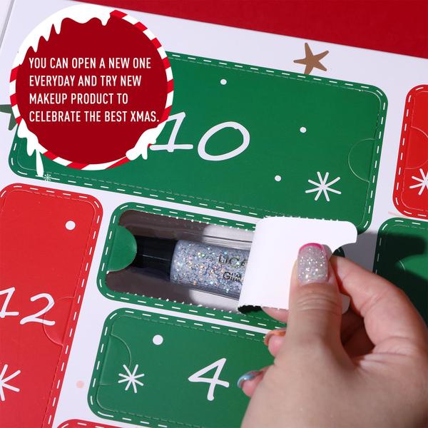 Calendário do Advento UCANBE 2024 com 12 produtos de maquiagem para o Natal Imagem de Calendário do Advento UCANBE 2024 com 12 produtos de maquiagem para o Natal