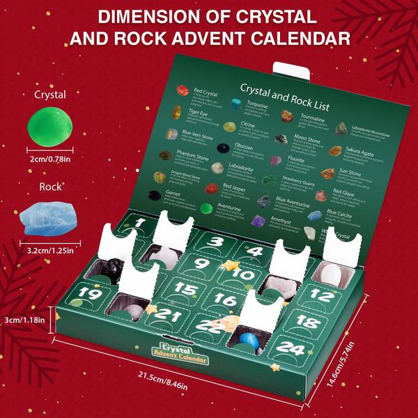 Imagem de Calendário do Advento Witmelt Crystal 2024 com Crystal & Rocks exclusivos