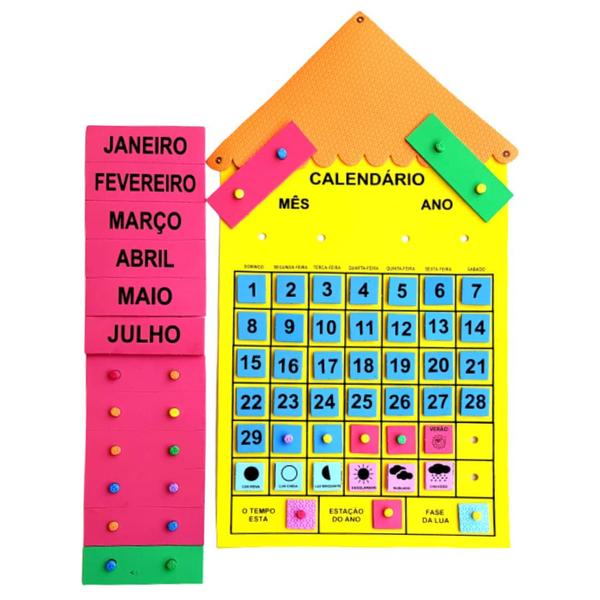 Imagem de Calendário E Aniversariante Do Mês Painel Em Eva