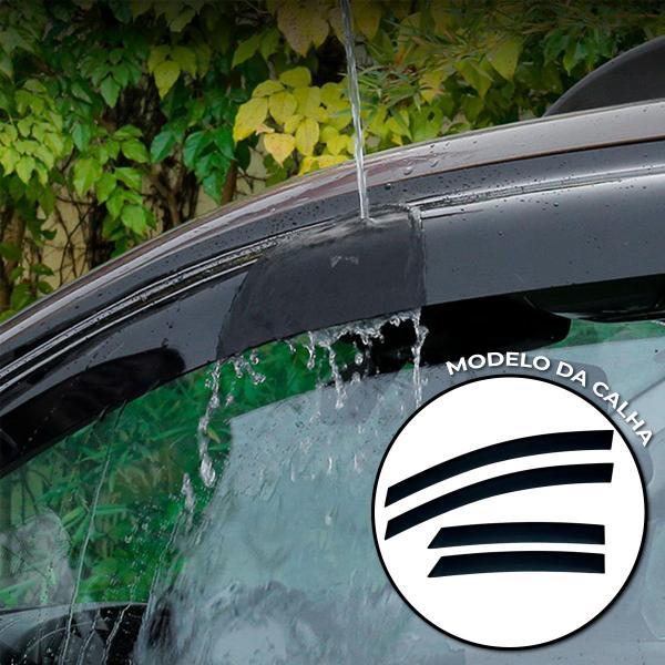Calha Chuva Defletor Defletor Vw Nivus Fumê 100% Acrílico - TG POLI Imagem de Calha Chuva Defletor Defletor Vw Nivus Fumê 100% Acrílico