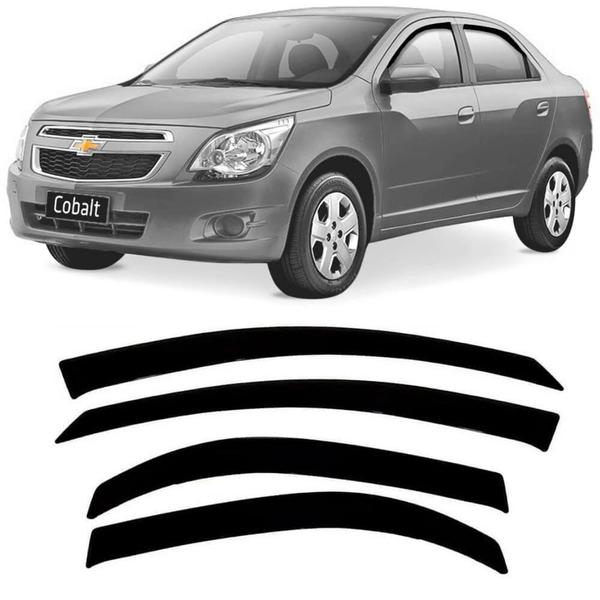 Imagem de Calha de Chuva Acrílica Chevrolet Cobalt 2012 a 2017 4 Portas Tiger