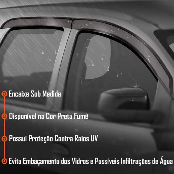 Imagem de Calha Defletor Chuva Gol Voyage Parati G2/G3/G4 1998 a 2014 4 Portas