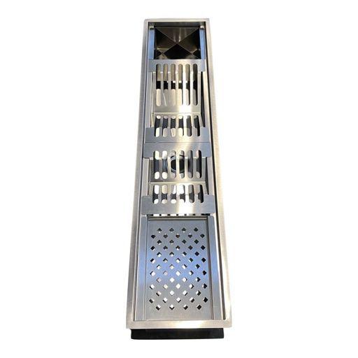 Imagem de Calha Inox 90cm Escorredor Completo Inox