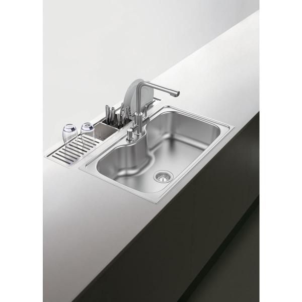 Imagem de Calha Úmida Para Sobrepor Tramontina Aço Inox 60X18 Cm