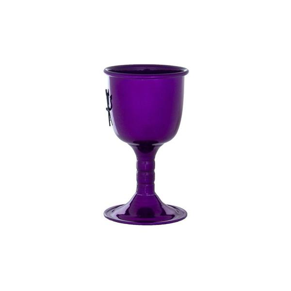 Imagem de Cálice Pomba Gira Maria Mulambo Alumínio Roxo 14 cm 200 ml