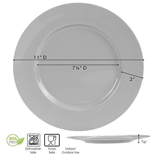 Imagem de Calipso Basics por Reston Lloyd Melamine Dinner Plate, Conjunto de 6, Limão