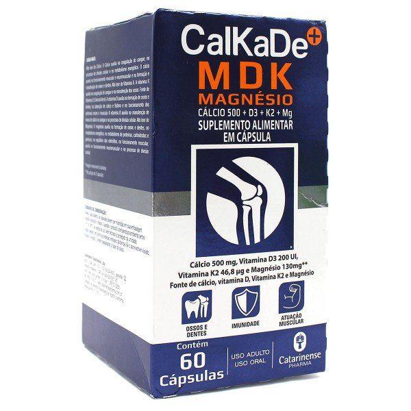 Imagem de CalKaDe Magnesio Calcio Vitaminas K2 D3  60 Comp Catarinense