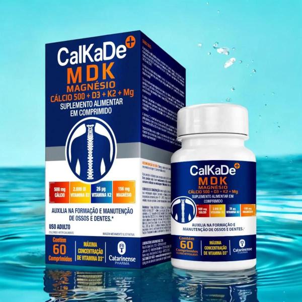 Calkade Mdk Magnésio Catarinense Sem Sabor 60 Comprimidos Imagem de Calkade Mdk Magnésio Catarinense Sem Sabor 60 Comprimidos