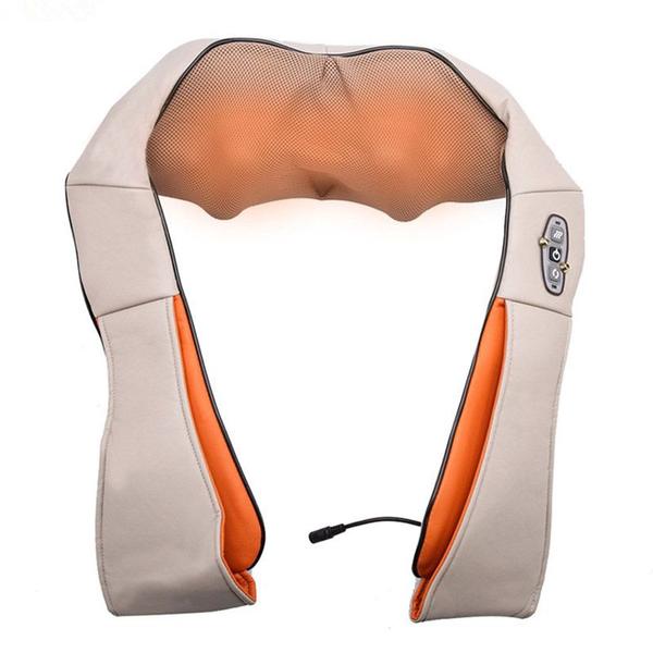 Imagem de Calor massagem espinha cinto xale cervical pescoço ombro joelho massageador para trás dispositivo simulado humano 4d shi