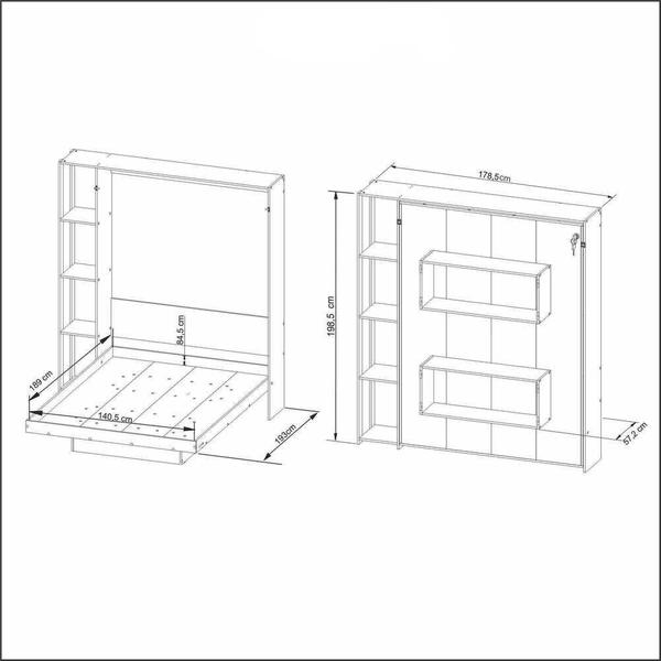 Imagem de Cama Articulada Casal para Colchão 138 x 188 cm Multimóveis CR35034 Amendoa