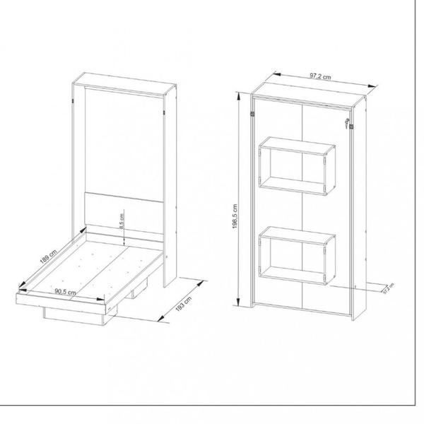 Imagem de Cama Articulada Infantil com 2 Nichos CM8015 Tecno Mobili