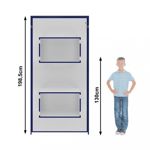 Cama Articulada Infantil com 2 Nichos CM8015 Tecno Mobili - Tecnomobili Imagem de Cama Articulada Infantil com 2 Nichos CM8015 Tecno Mobili