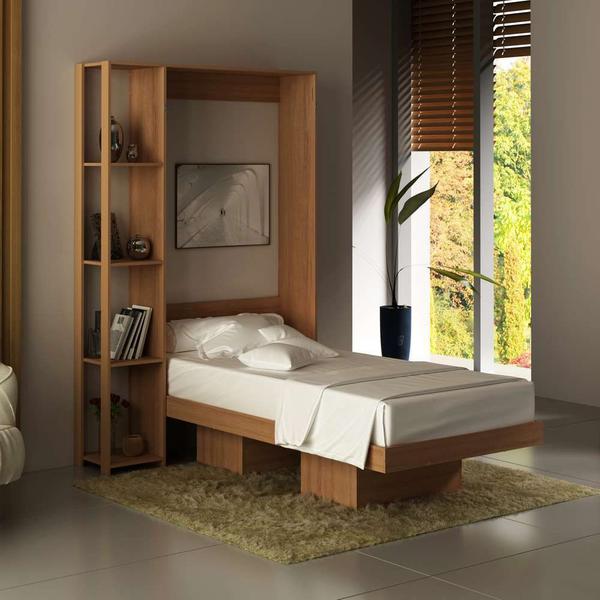 Imagem de Cama Articulada Solteiro 193x128,5cm c/ Nichos e Prateleiras CM8013 Tecnomóbili