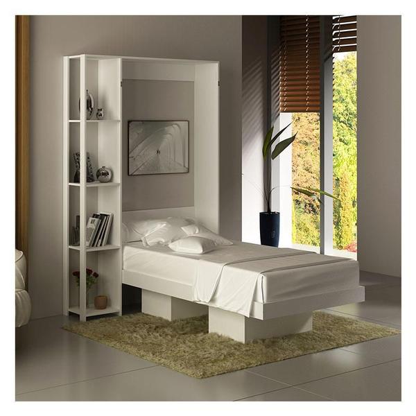 Imagem de Cama Articulada Solteiro Ambiente CM8013 Branco - Tecnomobili