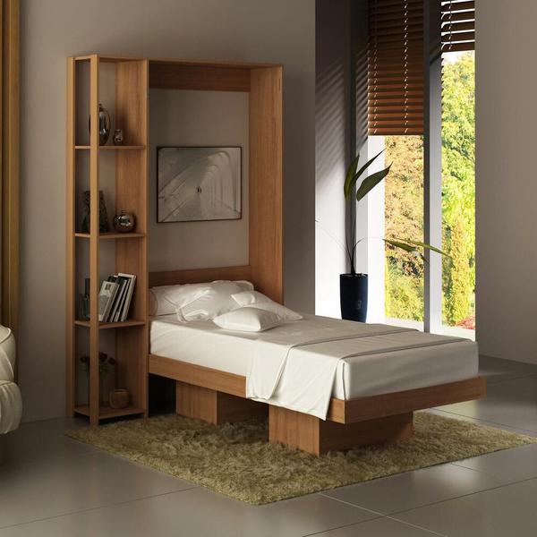 Imagem de Cama Articulada Solteiro para Colchão 88 x 188 cm Multimóveis CR35033 Amendoa