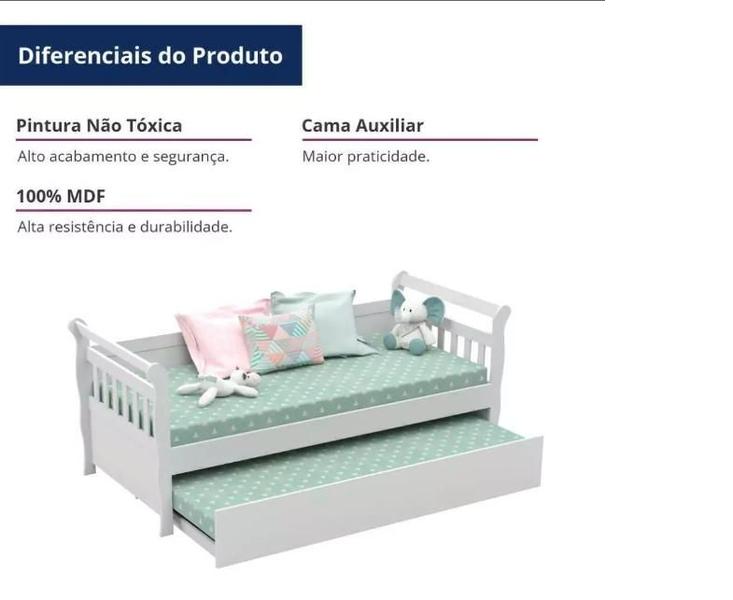 Imagem de Cama Babá Com Cama Auxiliar Júlia Carolina Baby