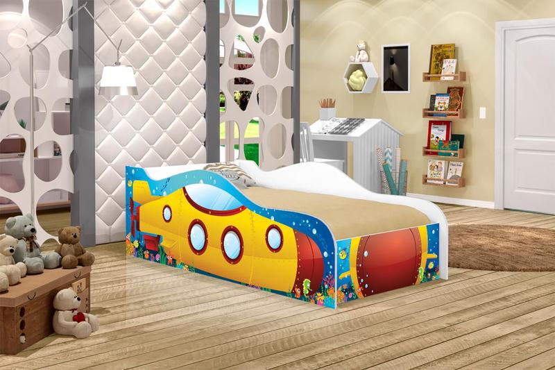 Cama Barquinho Joy Azul Infantil - Mais de Casa Imagem de Cama Barquinho Joy Azul Infantil