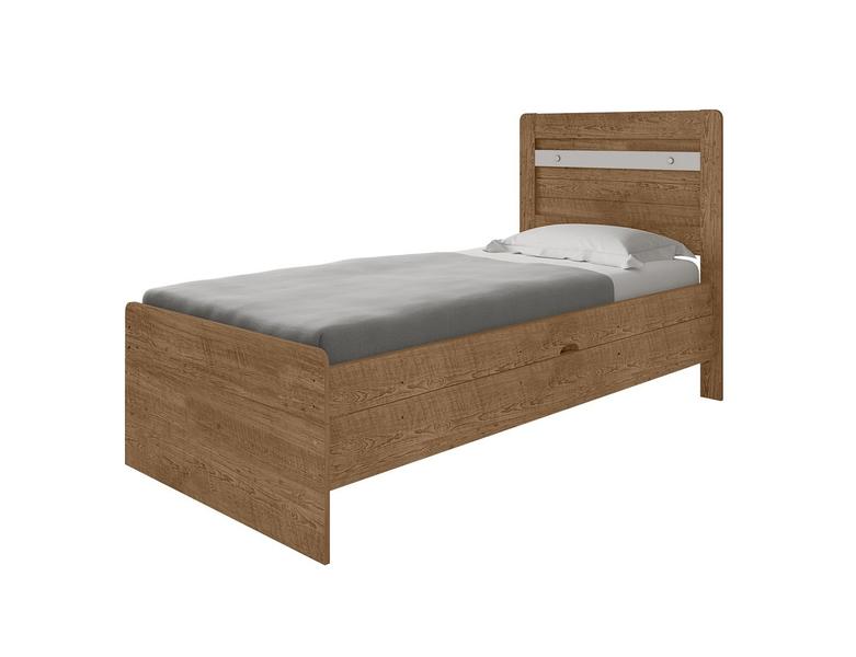 Imagem de Cama Bau Solteiro Framar Larissa Naturalle off whit