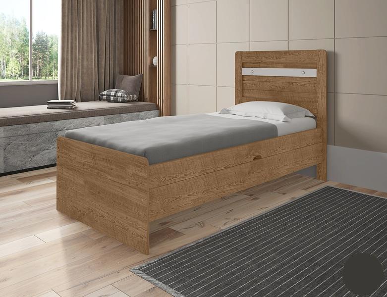 Imagem de Cama Bau Solteiro Framar Larissa Naturalle off whit