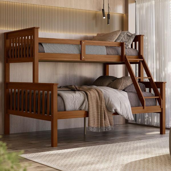 Cama Beliche Woodstore Casal E Solteiro Em Madeira Cama Beliche Woodstore Casal E Solteiro Em Madeira