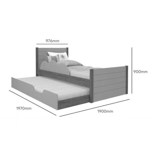 Imagem de Cama Bibox de Solteiro Cimol Elza Branco