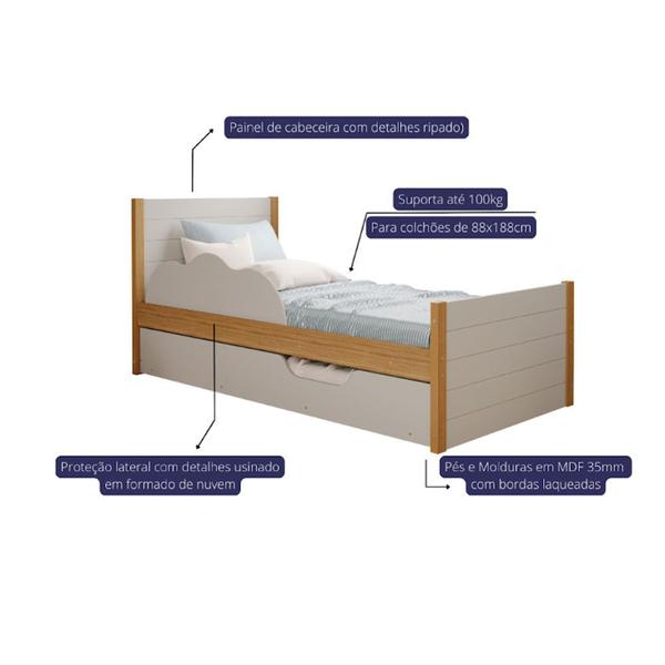 Imagem de Cama Bibox Elza 98cm Cimol