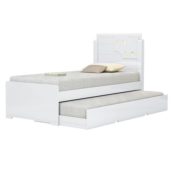 Imagem de Cama Bibox Luiza Solteiro Branco  Vitamov