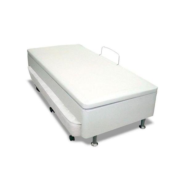 Imagem de Cama Box Baú c/Auxiliar Solteiro Universal Courano White   (88x188) - Ortobom