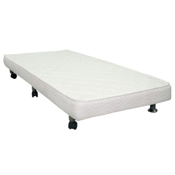 Imagem de Cama Box Baú c/Auxiliar Universal Solteiro  Courano White   (88x188) - Ortobom