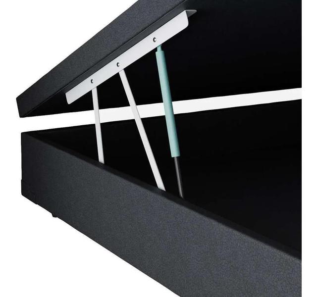 Cama Box Baú Casal + Colchão de Molas Ensacadas Classic Brow Firme para 120 kilos - Cristalflex Imagem de Cama Box Baú Casal + Colchão de Molas Ensacadas Classic Brow Firme para 120 kilos