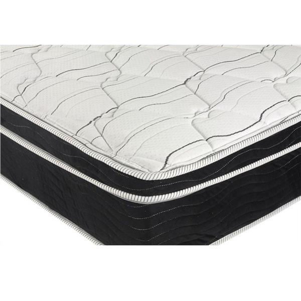 Imagem de Cama Box Baú Casal + Colchão De Molas Ensacadas - Ortobom - Elegant SuperPocket 138x188x70cm