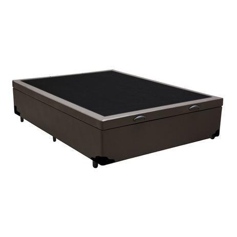 Imagem de Cama Box Baú Casal Marrom 138x188x35 - Serra Negra