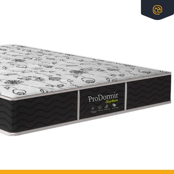 Imagem de Cama Box Baú com Colchão de Molas Probel Prodormir Sleep Black Viúva 128cm