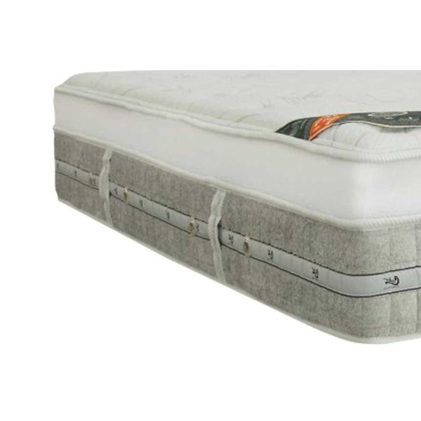 Imagem de Cama Box Baú King: Colchão Molas Castor Pocket Summer Winter + Base CRC Courano White(193x203)