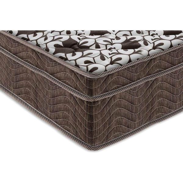 Imagem de Cama Box Baú King: Colchão Molas Ensacadas Ortobom SuperPocket Physical + Base CRC Suede Gray(186x198)