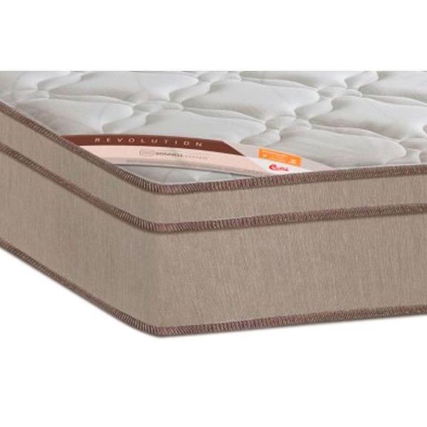 Imagem de Cama Box Baú King: Colchão Molas Pocket Ensacadas Castor  Revolution Híbrido + Base CRC Suede Brown(193x203)