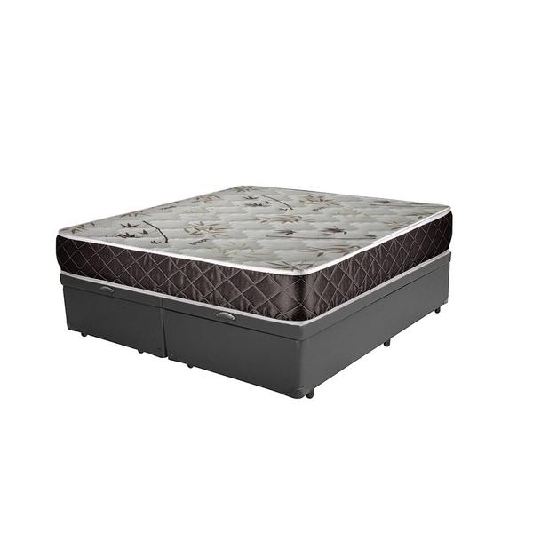 Imagem de Cama Box Baú Queen Colchão Aylla Espuma D33 Acolchões + Box Sintético 61x158x198