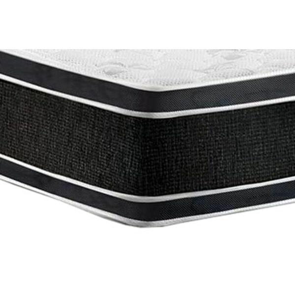 Imagem de Cama Box Baú Queen: Colchão Espuma D33 Castor  Black e White Double Face + Base CRC Suede Clean(158x198)