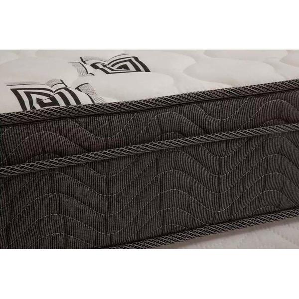 Imagem de Cama Box Baú Queen: Colchão Espuma D45 Ortobom  Light Saúde OrtoPillow + Base CRC Suede Gray(158x198)