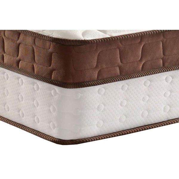 Imagem de Cama Box Baú Queen: Colchão Molas Anjos MasterPocket Ensacadas King Best + Base CRC Courano Brown(158x198)