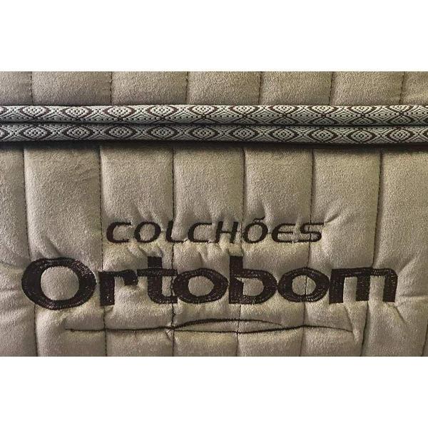 Imagem de Cama Box Baú Queen: Colchão Molas Ortobom SuperPocket Gold Ultra Gel + Base CRC Suede Clean(158x198)