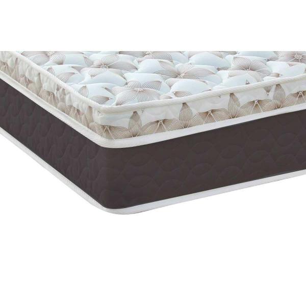 Imagem de Cama Box Baú Queen: Colchão Molas Pocket Ensacadas Castor  Class Híbrido + Base CRC Courano Black(158x198)